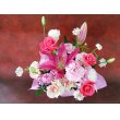 和歌山県和歌山市フラワーパーク　ヨシモトの花　ピンクユリのアレンジ