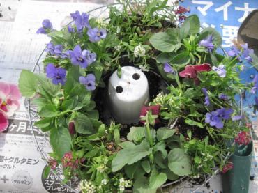 久しぶりに花苗を植えるリースを作りました｜「フラワーパーク　ヨシモト」　（和歌山県和歌山市の花キューピット加盟店 花屋）のブログ